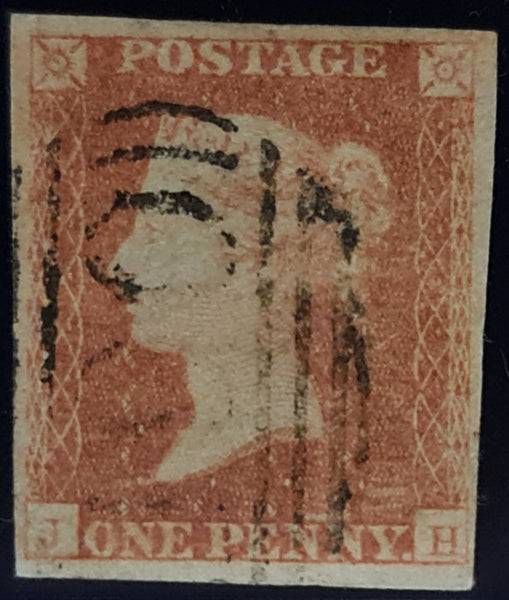 150550 1851 1D PL.119 PALE RED (SG9)(JH) GOOD USED.