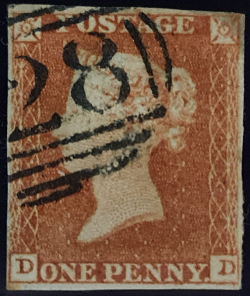150578 1851 1D PL.119 (SG8)(DD) FINE USED.