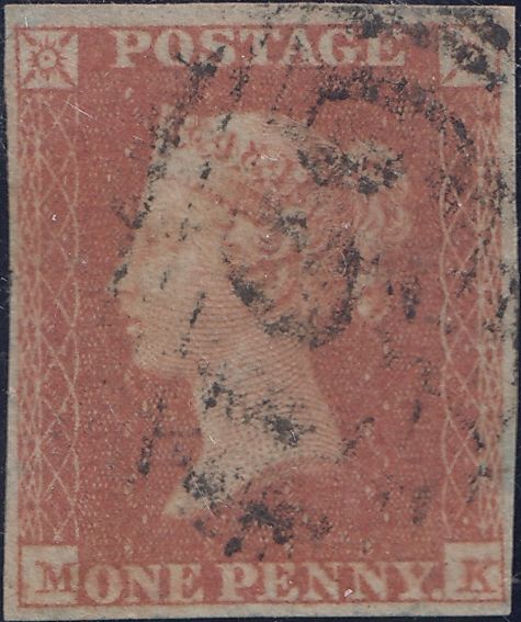 150581 1851 1D PL.119 (SG8)(MK) GOOD TO FINE USED.