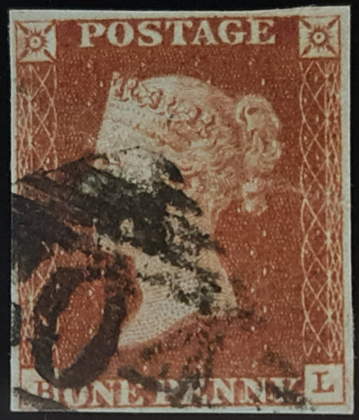 150584 1845 1D PL.56 (SG8)(BL) FINE USED.
