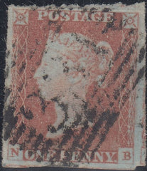 150585 1848 1D PL.84 (SG8)(NB) GOOD USED.