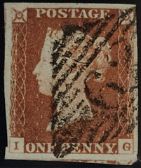 150586 1848 1D PL.85 (SG8)(IG) GOOD USED.