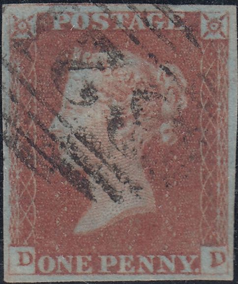 150588 1848 1D PL.85 (SG8)(DD) FINE USED.
