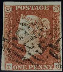 150589 1851 1D PL.119 (SG8)(TC) GOOD TO FINE USED.