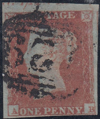 150596 1851 1D PL.121 (SG8)(AB) MISSING IMPRIMATUR LETTERING GOOD USED.