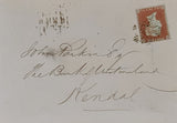 150613 1852 MAIL USED LONDON TO KENDAL, WESTMORLAND 1D PL.118 (SG8)(HD) FINE USED.