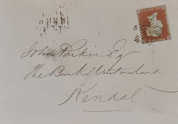 150613 1852 MAIL USED LONDON TO KENDAL, WESTMORLAND 1D PL.118 (SG8)(HD) FINE USED.