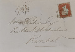 150613 1852 MAIL USED LONDON TO KENDAL, WESTMORLAND 1D PL.118 (SG8)(HD) FINE USED.