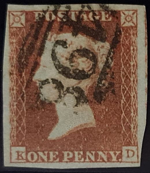 150644 1851 1D PL.118 (SG8)(KD) FINE USED.