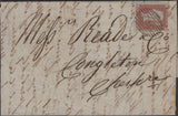 136439 1851 LETTER WITH 'PRICES CURRENT' ON REVERSE FROM TURIN TO CONGLETON WITH 1D PL.112 (SG8) AFFIXED IN LONDON.