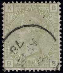 47950 1877 4D SAGE-GREEN PL.15 (SG153)(BK) FINE USED.