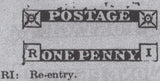 50239 - YORKS/RIPPONDEN UDC IN BLUE/PLATE 66 'RI' RE-ENTRY (SG8). 1847 letter from Ripponden, Yo...