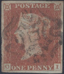 56927 1842 COVENTRY DISTINCTIVE MALTESE CROSS (SPEC B1te)/1D PL. 26 (SG8)(OI).