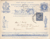 67004 - 1890 PENNY POSTAGE JUBILEE. A fine 1d blue envelop...