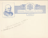 67004 - 1890 PENNY POSTAGE JUBILEE. A fine 1d blue envelop...