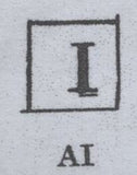 88273 1841 1D PL.14 (SG8)(AI CONSTANT VARIETY 'I' DOUBLE SPEC BS3b) USED.
