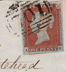 88702 1845 1D PL.62 (SG8)(AK) MISSING IMPRIMATUR LETTERING.