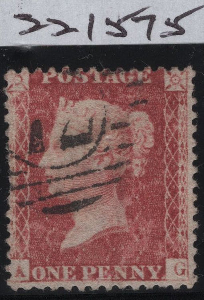 89221 1857 DIE 2 1D PLATE 33 (SG40)(AG) USED EXAMPLE.