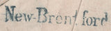 92394 1854 MAIL NEW BRENTFORD TO ISLINGTON, 1D PL.172 (SG17)(BD) 'New-Brent ford' RECEIVERS HANDSTAMP (L514/NBREN17b).