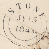 100194 - LONDON NO.'3' IN MALTESE CROSS/ID PINK ENVELOPE.