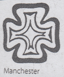 100209 - PL.9 (SK) (SG7)/MANCHESTER "FISHTAIL" MALTESE CROSS (SPEC A2ub CAT £900).