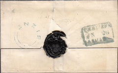 100227 - 1849 'ENZIE' TYPE C1 SCOTS LOCAL HAND STAMP ON COVER.