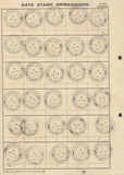 100237 1943 'GEDNEY HILL/SPALDING LINCS' DATE STAMP IMPRESSIONS.
