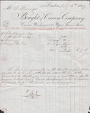 100252 - 1849 PRINTED BILLHEAD/LONDON.