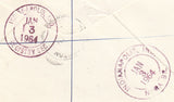 100325 - 1963 2/6D CASTLE X 2 USAGE TO USA.