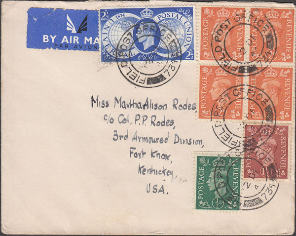 100560 - 1949 MAIL F.P.O TO USA.