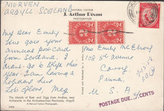 100571 - 1959 UNDERPAID MAIL UK TO THE USA.