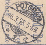 100648 - 1898 REGISTERED MAIL LONDON TO GERMANY.