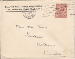 100652 - 1933 MAIL LONDON TO CANADA/GIRL GUIDES ASSOCIATION.