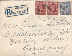 100664 - 1934 MAIL BELFAST TO GERMANY.