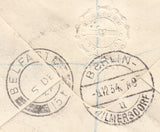 100664 - 1934 MAIL BELFAST TO GERMANY.