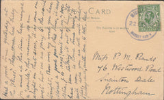 100668 - 1912 LINCS/MIDDLE RASEN RUBBER DATE STAMP.