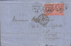 100686 - 1862 MAIL GRIMSBY TO PARIS.