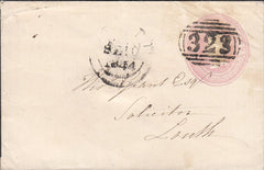 100691 - "323" 1844 BARRED NUMERAL OF GRIMSBY USED SEPTEMBER 1844.