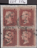 100769 - PL.204 (SG17) USED BLOCK OF FOUR LETTERED NG NH OG OH.