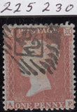 100799 - 1854/5 DIE 1 PL.198 MATCHED PAIR S.C.14 (SG22) AND S.C.16 (SG17) LETTERED AE.