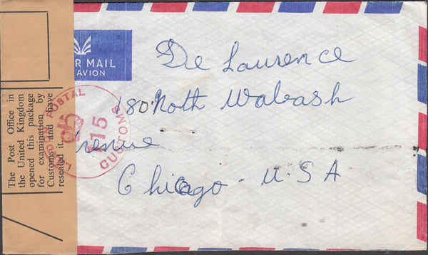 100824 - 1966 WORLD CUP/STAMPS ON REVERSE OF ENVELOPE.