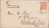 100971 CIRCA 1924 'WILLY JACOBY' STAMP DEALER MAIL LONDON TO GERMANY.