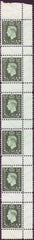 101126 1944 ½D GERMAN PROPAGANDA FORGERY UNUSED MARGINAL STRIP OF SIX.