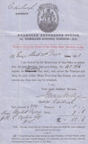 101202 - GUARDIAN ASSURANCE OFFICE LONDON 1863 PRINTED WRAPPER.