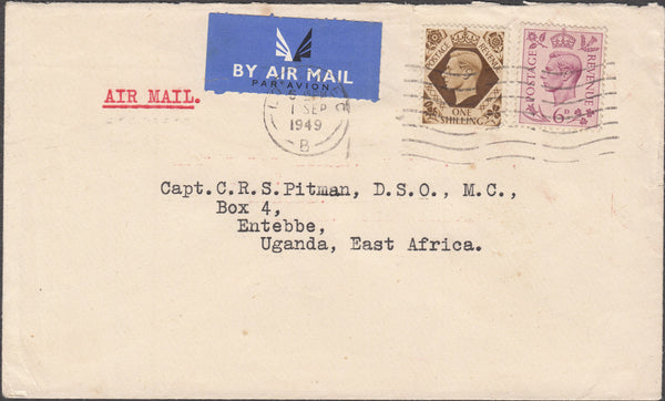 101226 - 1949 MAIL LONDON TO UGANDA.