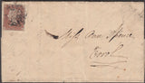 101235 1842 MAIL DUNDEE TO ERROL, LETTER REFERENCE QUEEN'S VISIT TO PERTH WITH 1D PL.12 (SG8)(KJ).