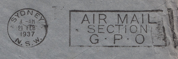 101378 - 1937 MAIL ST. ALBANS TO AUSTRALIA.
