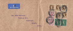 101388 - 1953 MIXED REIGNS USAGE GLASGOW TO CANADA.