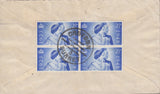 101391 - 1948 MAIL CROYDON TO SOUTH AFRICA/2½D ROYAL SILVER WEDDING (SG493).
