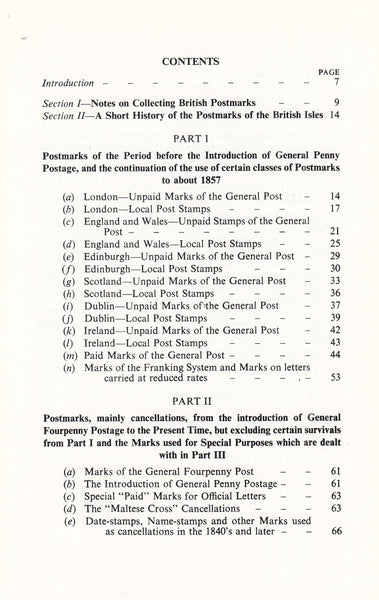 101428 'BRITISH POSTMARKS - A SHORT HISTORY AND GUIDE' BY ALCOCK AND HOLLAND.